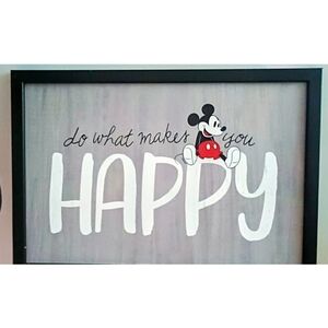 Disney Mickey Mouse Wall Art - Black, Red, and White